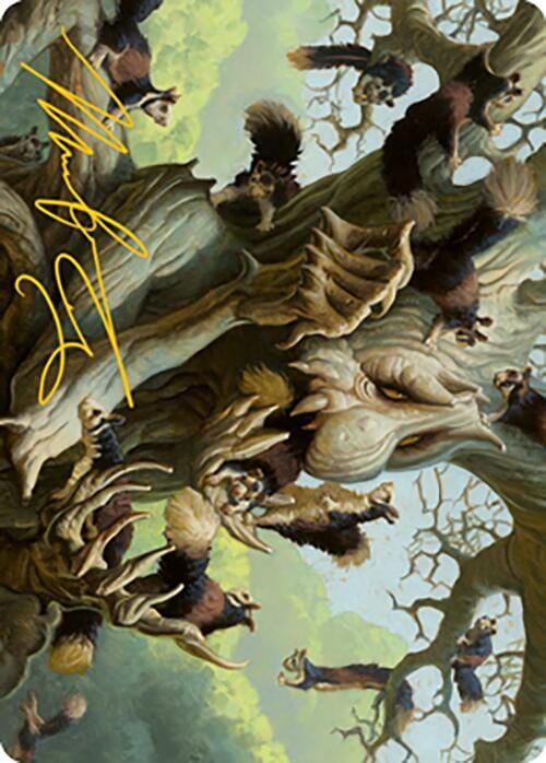 Scurry Oak Art Card (Gold-Stamped Signature) [Modern Horizons 2 Art Series] MTG Single Magic: The Gathering  | Multizone: Comics And Games