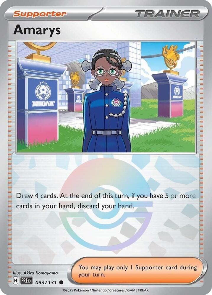 Amarys (093/131) (Poke Ball Pattern) [Scarlet & Violet: Prismatic Evolutions] Pokemon Single Pokémon  | Multizone: Comics And Games