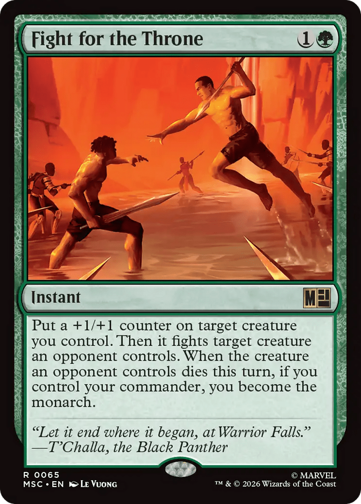 Fight for the Throne [Marvel Super Heroes Commander] MTG Single Magic: The Gathering  | Multizone: Comics And Games
