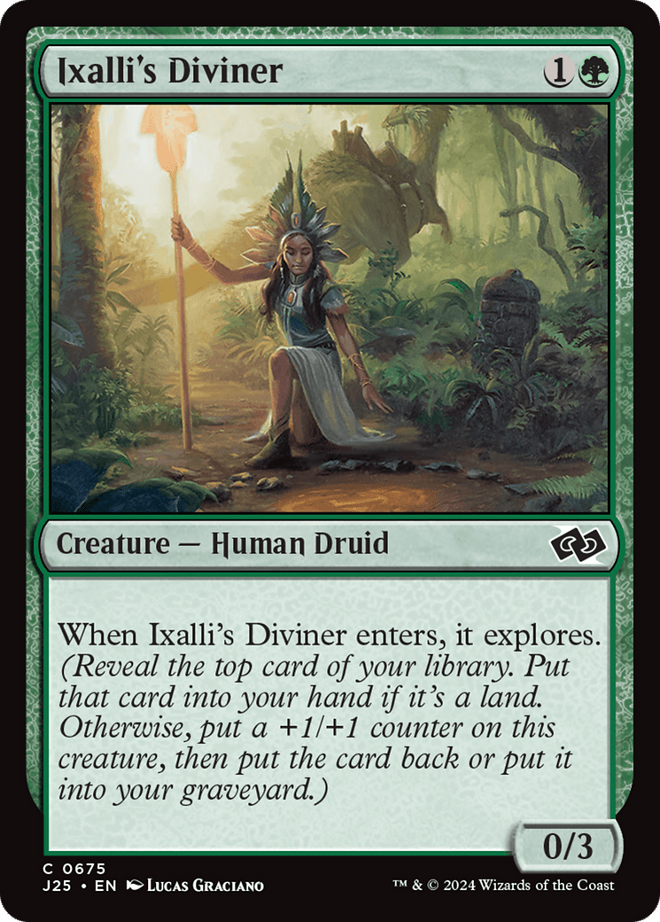 Ixalli's Diviner [Foundations Jumpstart] MTG Single Magic: The Gathering  | Multizone: Comics And Games