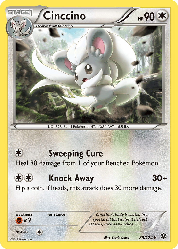 Cinccino (89/124) [XY: Fates Collide] Pokemon Single Pokémon  | Multizone: Comics And Games