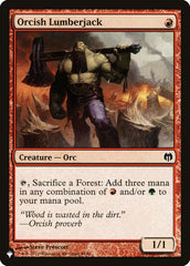 Orcish Lumberjack [The List] MTG Single Magic: The Gathering  | Multizone: Comics And Games