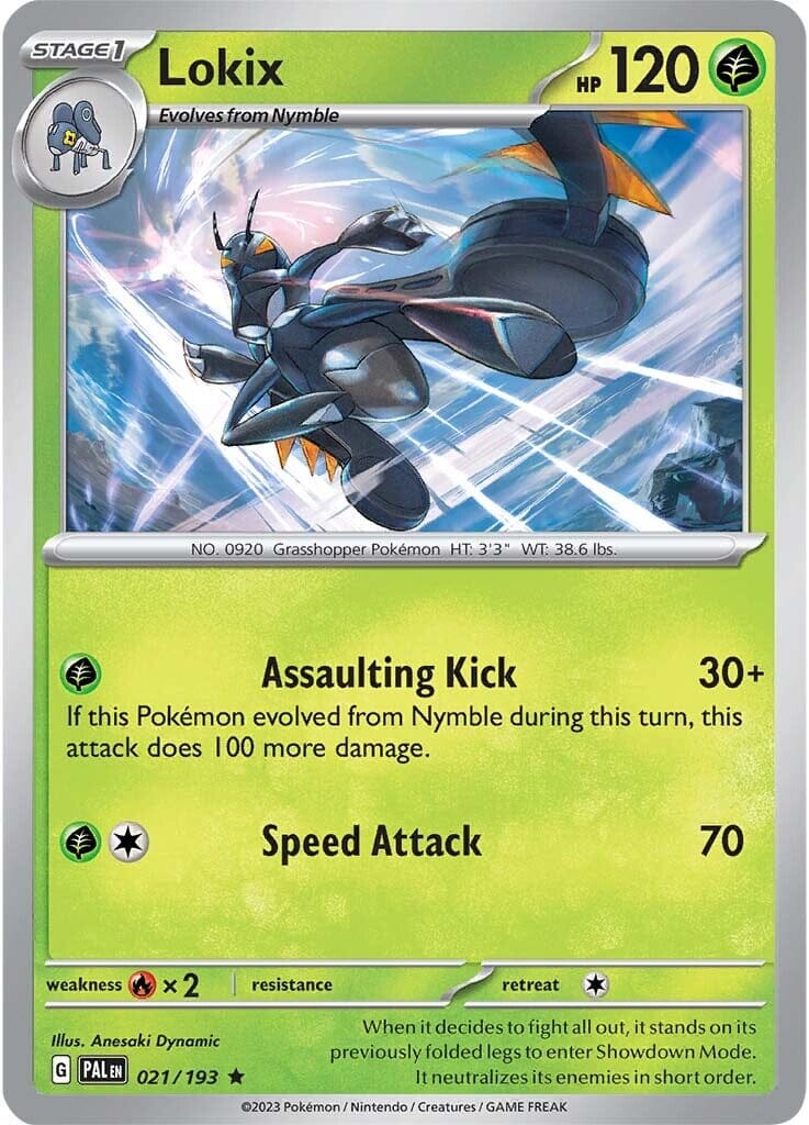 Lokix (021/193) [Scarlet & Violet: Paldea Evolved] Pokemon Single Pokémon  | Multizone: Comics And Games