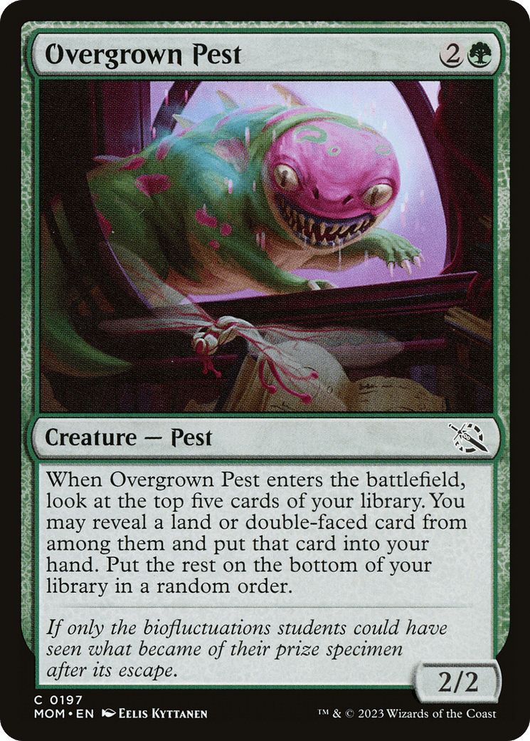 Overgrown Pest [March of the Machine] MTG Single Magic: The Gathering  | Multizone: Comics And Games