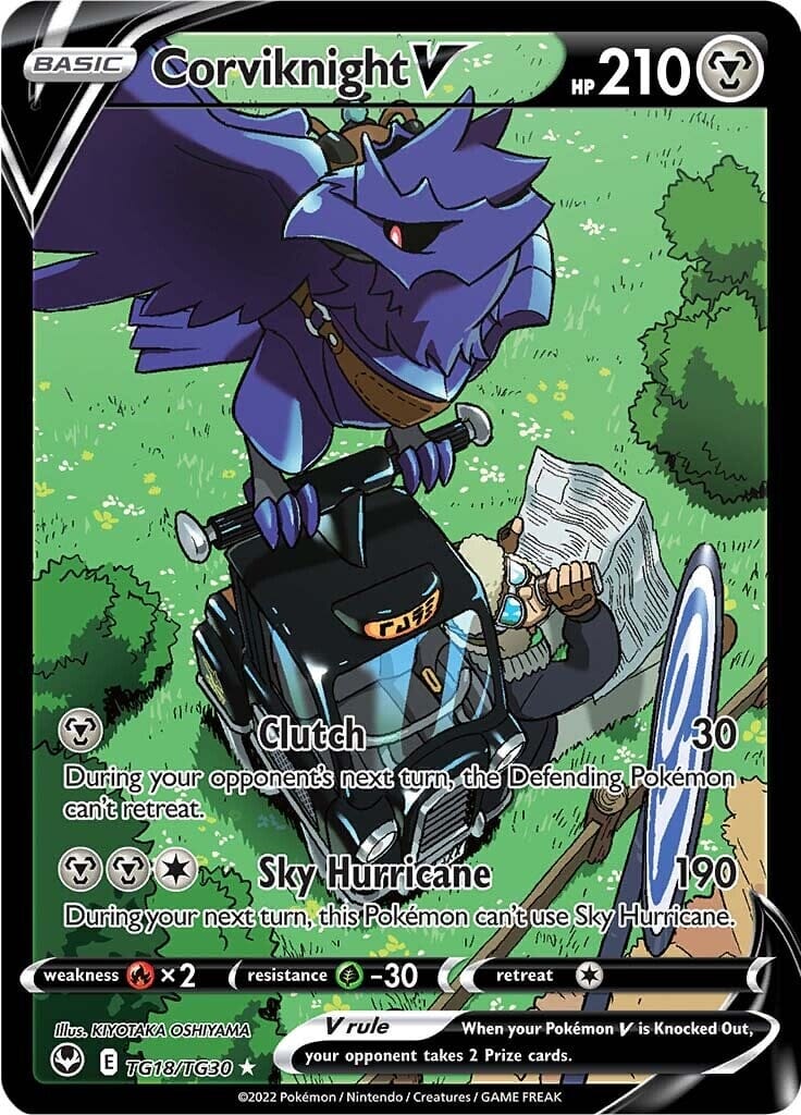 Corviknight V (TG18/TG30) [Sword & Shield: Silver Tempest] Pokemon Single Pokémon  | Multizone: Comics And Games