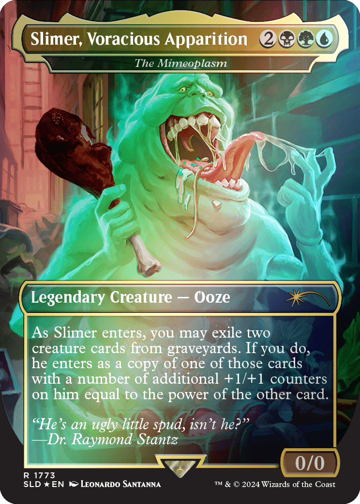Slimer, Voracious Apparition - The Mimeoplasm (Rainbow Foil) [Secret Lair Drop Series] MTG Single Magic: The Gathering  | Multizone: Comics And Games