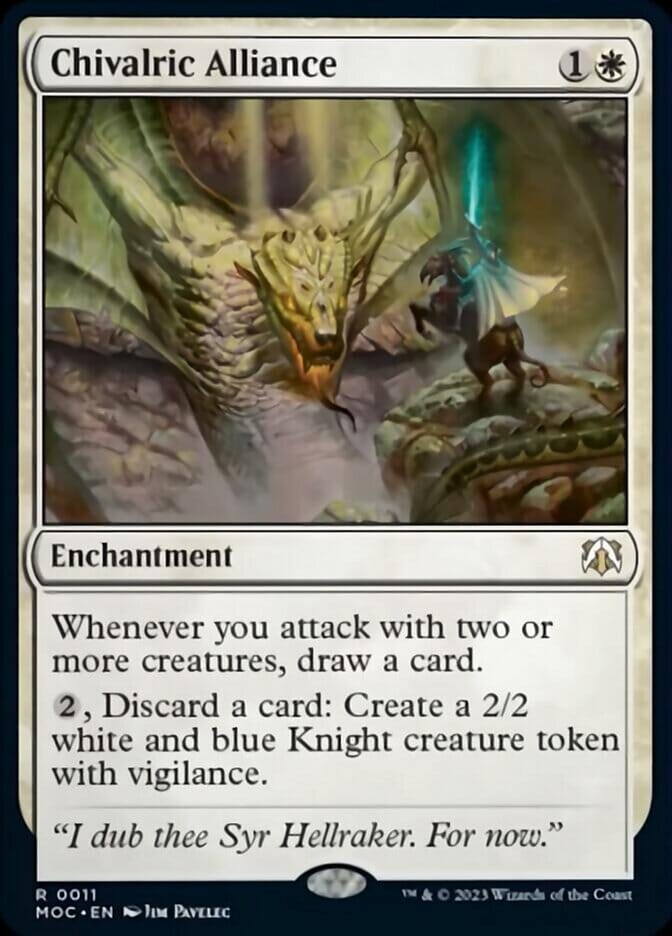 Chivalric Alliance [March of the Machine Commander] MTG Single Magic: The Gathering  | Multizone: Comics And Games
