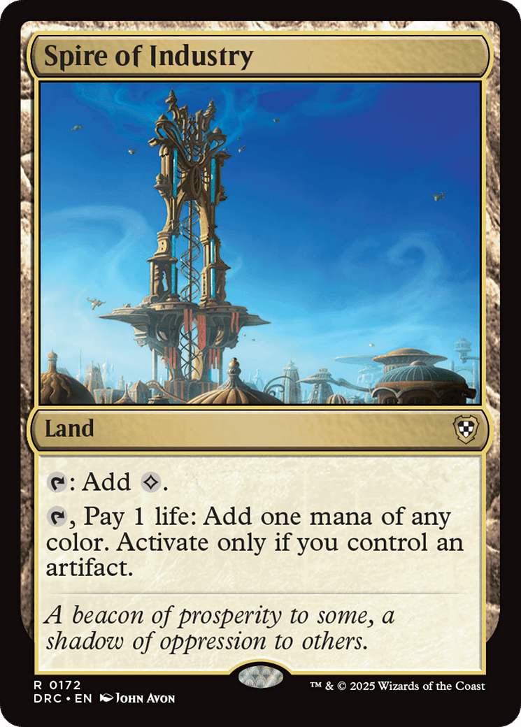 Spire of Industry [Aetherdrift Commander] MTG Single Magic: The Gathering  | Multizone: Comics And Games