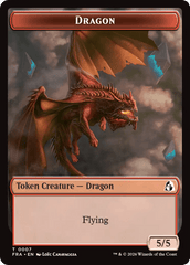 Dragon // Lotus Double-Sided Token [Reality Fracture Tokens] MTG Single Magic: The Gathering  | Multizone: Comics And Games