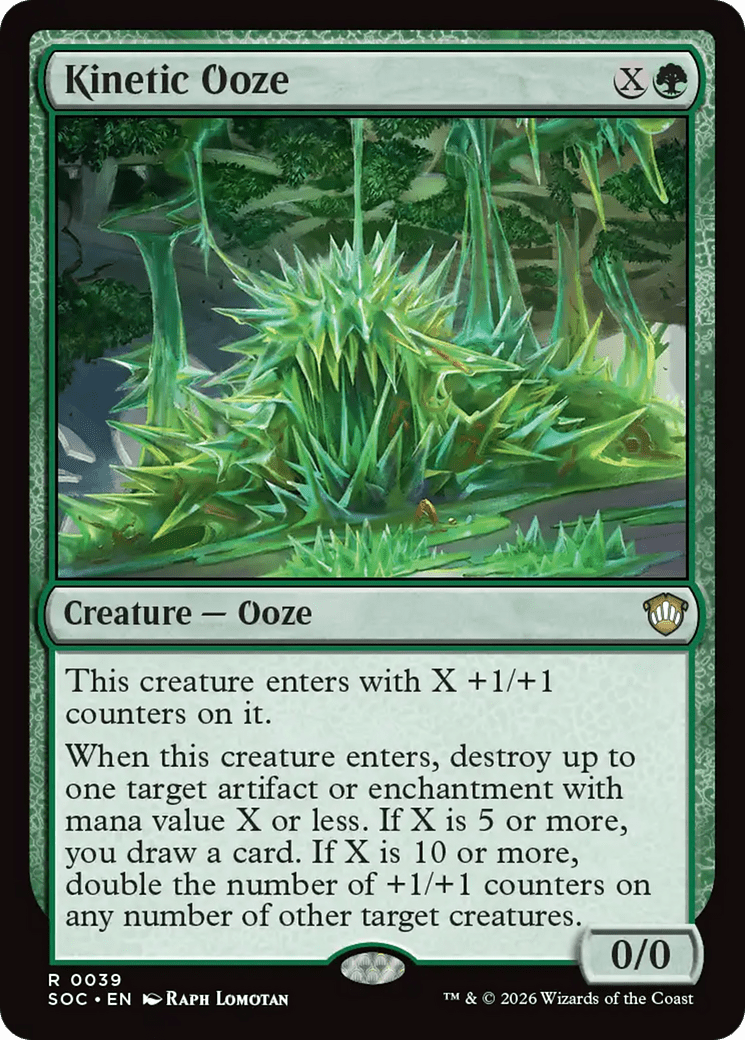 Kinetic Ooze [Secrets of Strixhaven Commander] MTG Single Magic: The Gathering  | Multizone: Comics And Games
