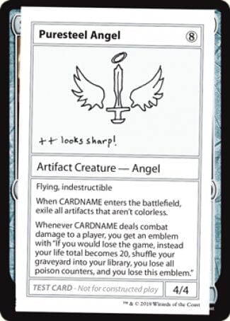 Puresteel Angel (2021 Edition) [Mystery Booster Playtest Cards] MTG Single Magic: The Gathering  | Multizone: Comics And Games