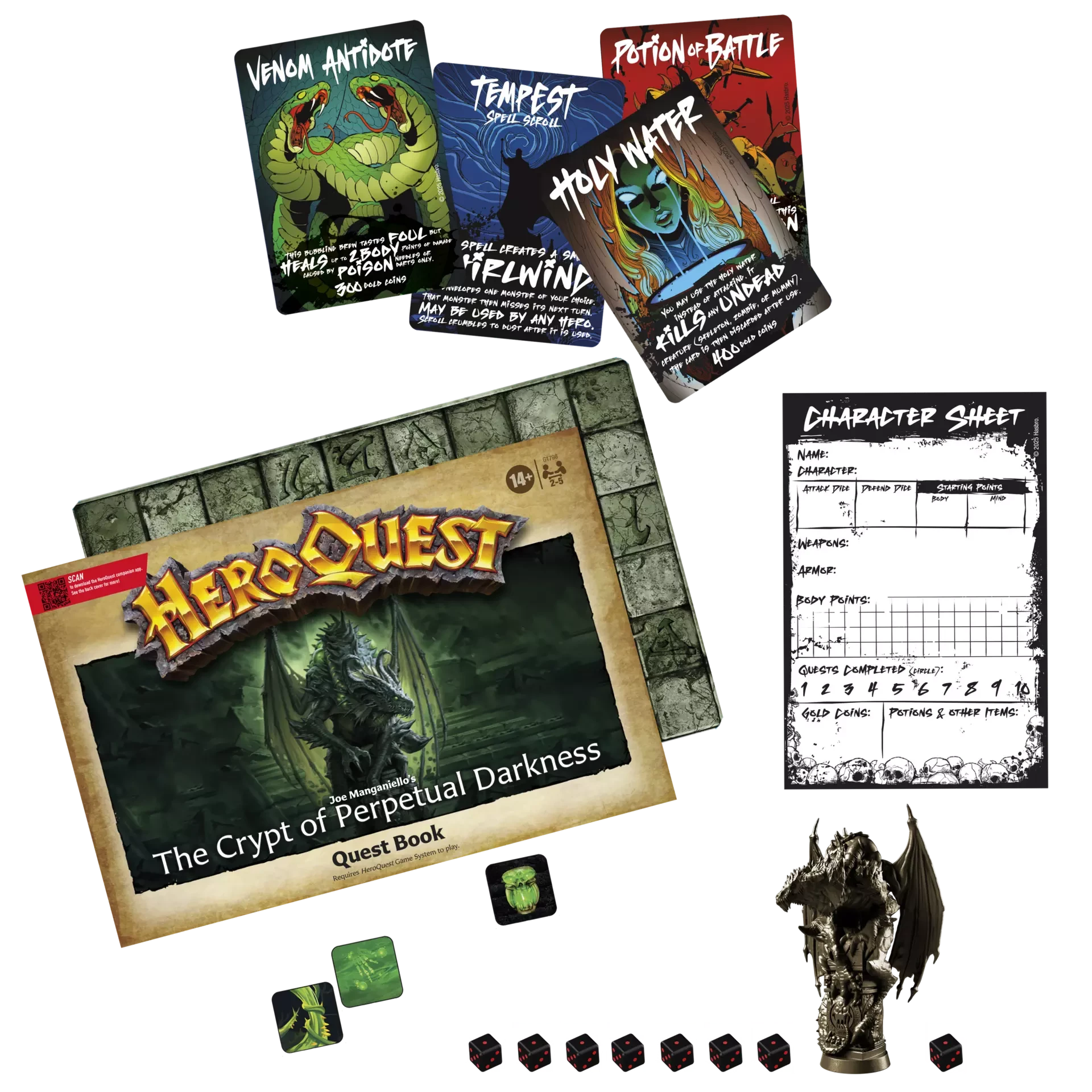 Hero Quest: Joe Manganiello's The Crypt of Perpetual Darkness Quest Pack Board Game Expansion Avalon Hill  | Multizone: Comics And Games