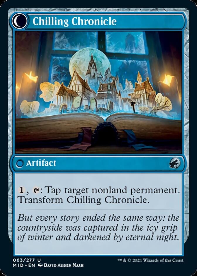 Mysterious Tome // Chilling Chronicle [Innistrad: Midnight Hunt] MTG Single Magic: The Gathering  | Multizone: Comics And Games