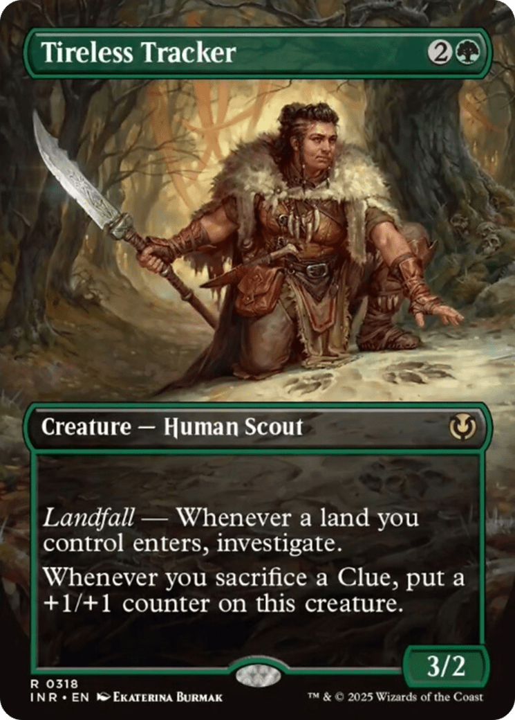 Tireless Tracker (Borderless) [Innistrad Remastered] MTG Single Magic: The Gathering  | Multizone: Comics And Games