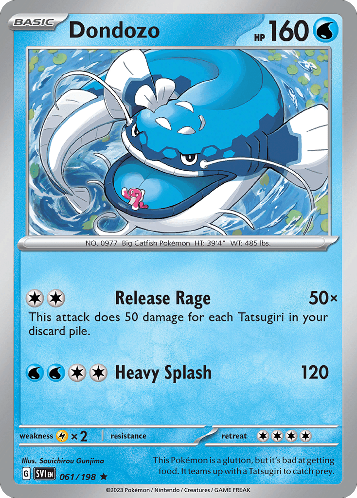 Dondozo (061/198) (Line Holo) [Scarlet & Violet: Base Set] Pokemon Single Pokémon  | Multizone: Comics And Games
