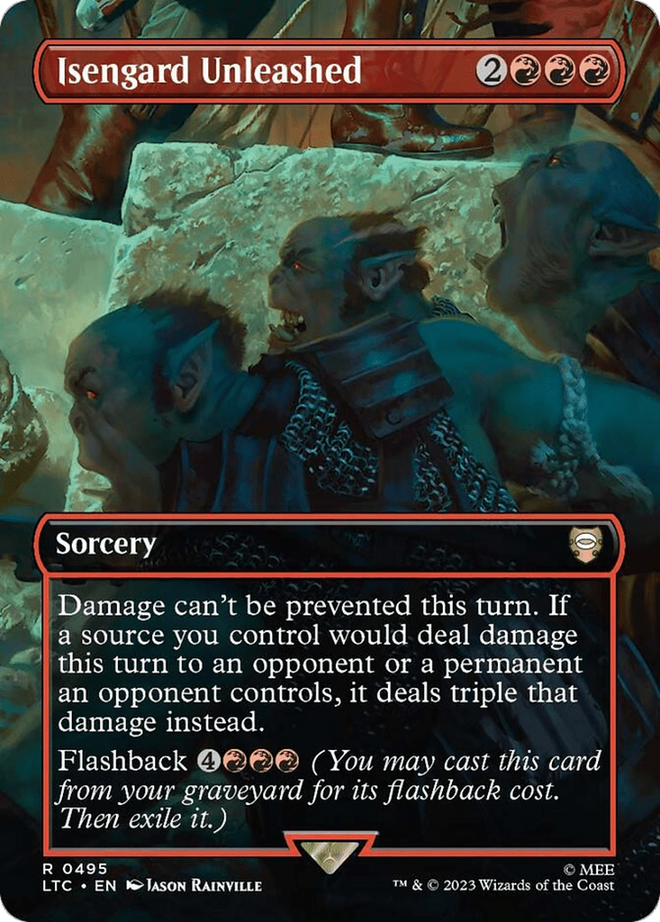 Isengard Unleashed (Borderless) [The Lord of the Rings: Tales of Middle-Earth Commander] MTG Single Magic: The Gathering  | Multizone: Comics And Games