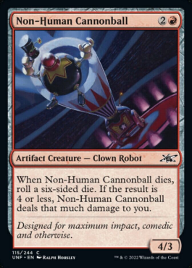 Non-Human Cannonball [Unfinity] MTG Single Magic: The Gathering  | Multizone: Comics And Games