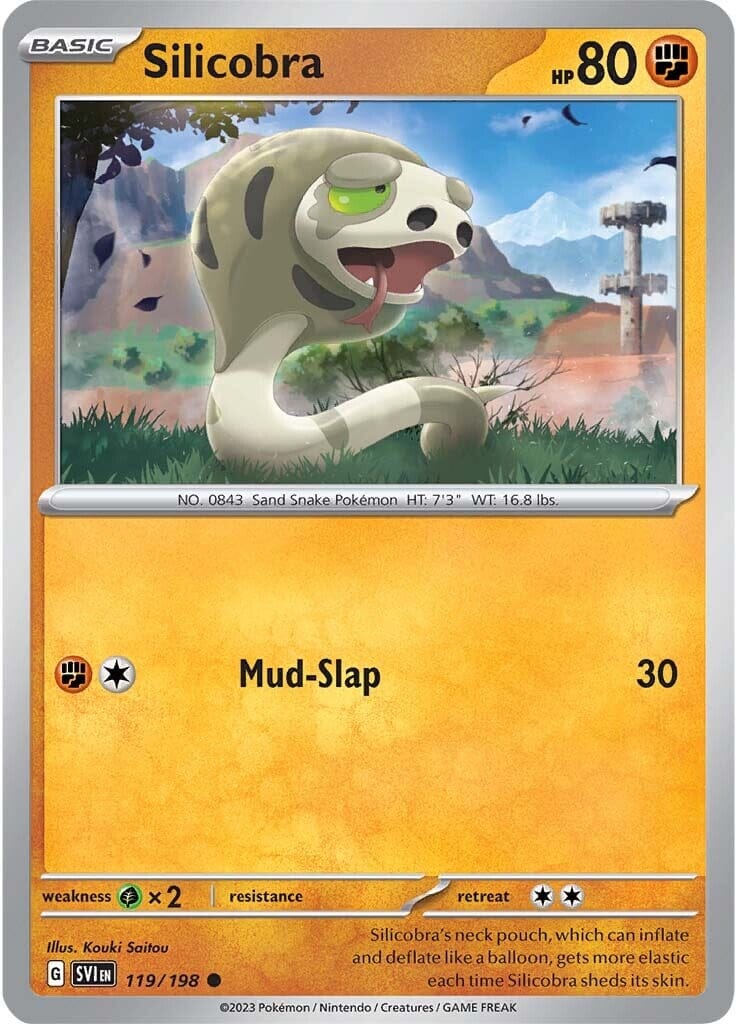 Silicobra (119/198) [Scarlet & Violet: Base Set] Pokemon Single Pokémon  | Multizone: Comics And Games