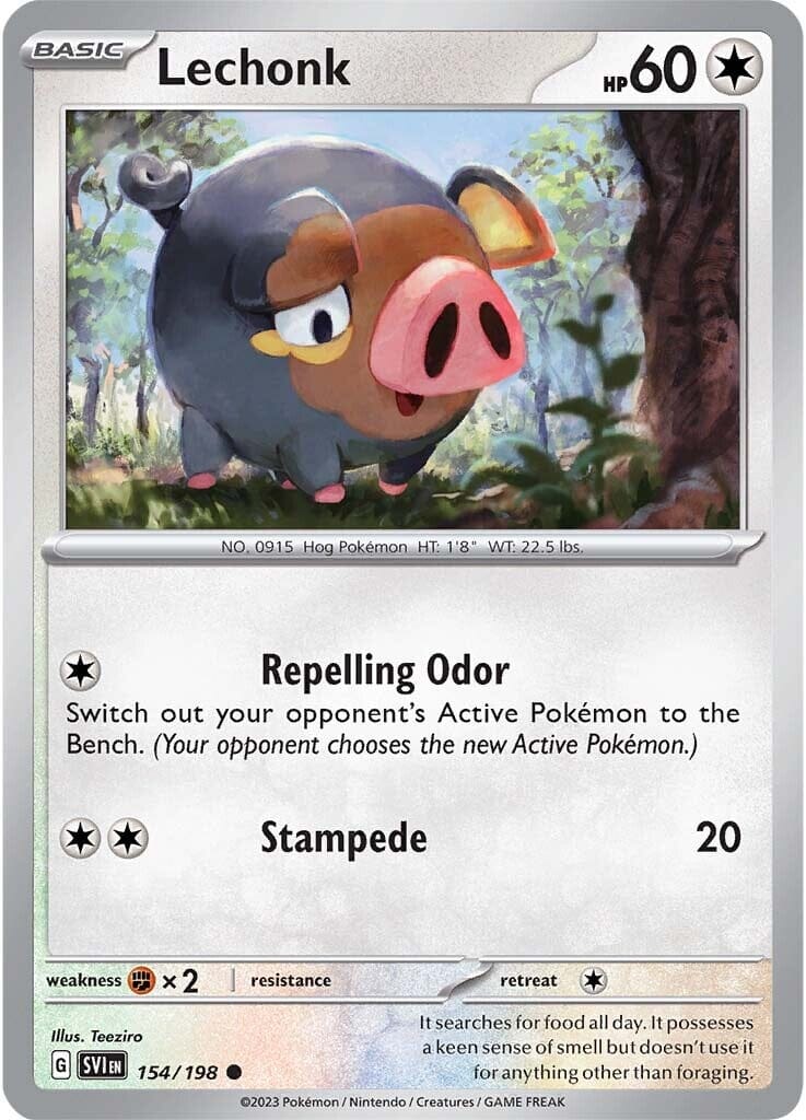 Lechonk (154/198) [Scarlet & Violet: Base Set] Pokemon Single Pokémon  | Multizone: Comics And Games