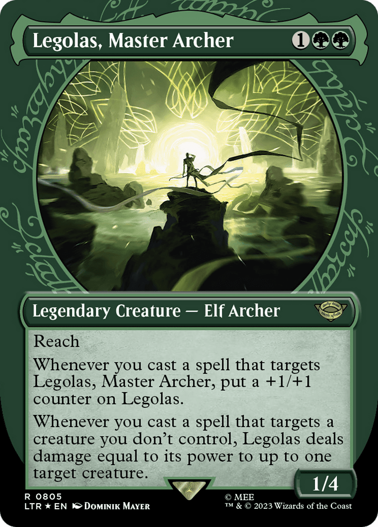 Legolas, Master Archer (Showcase) (Surge Foil) [The Lord of the Rings: Tales of Middle-Earth] MTG Single Magic: The Gathering  | Multizone: Comics And Games