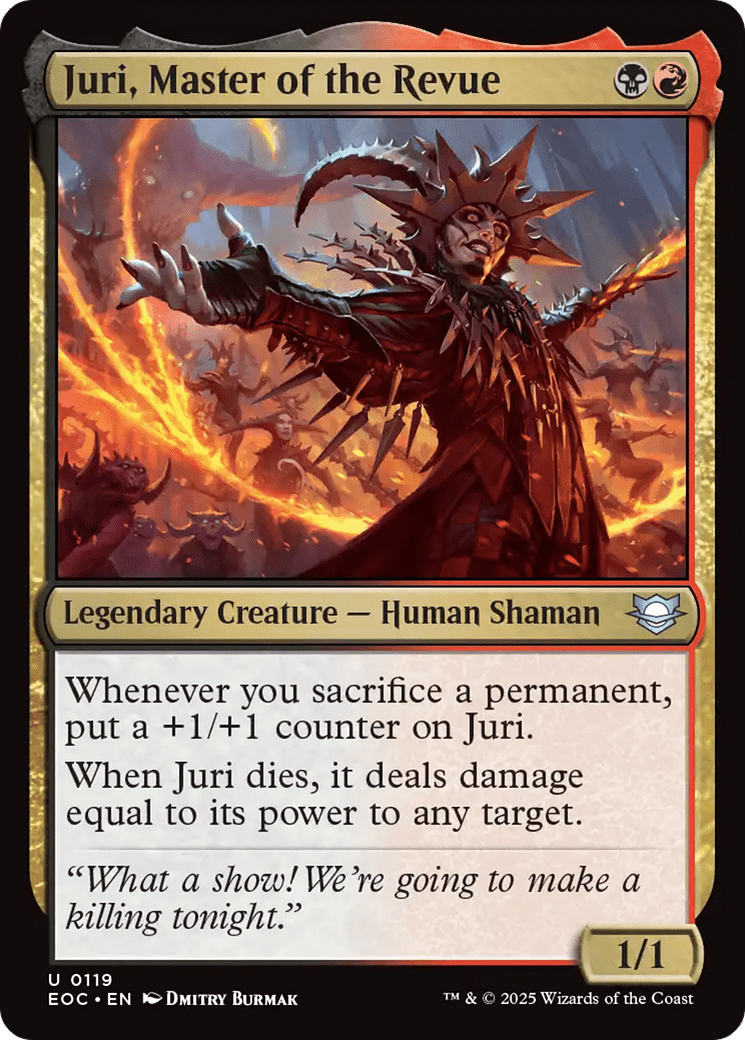 Juri, Master of the Revue [Edge of Eternities Commander] MTG Single Magic: The Gathering  | Multizone: Comics And Games