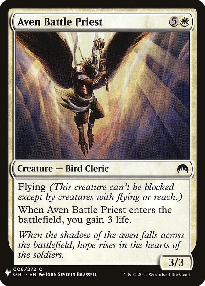 Aven Battle Priest [Mystery Booster] MTG Single Magic: The Gathering  | Multizone: Comics And Games