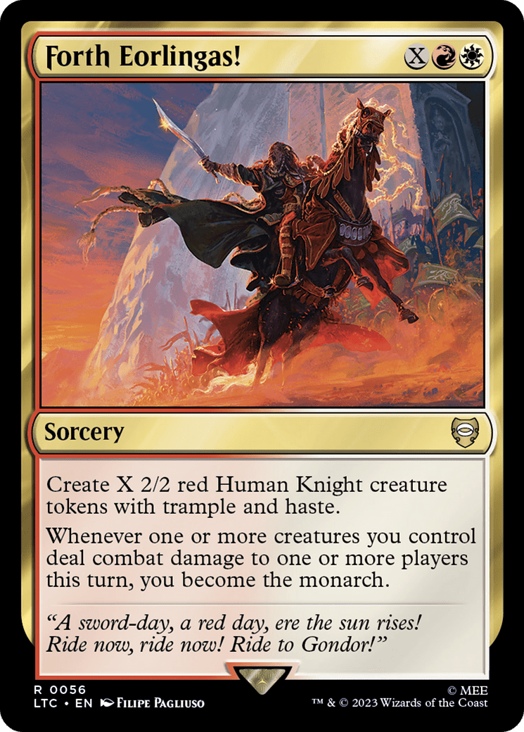 Forth Eorlingas! [The Lord of the Rings: Tales of Middle-Earth Commander] MTG Single Magic: The Gathering  | Multizone: Comics And Games