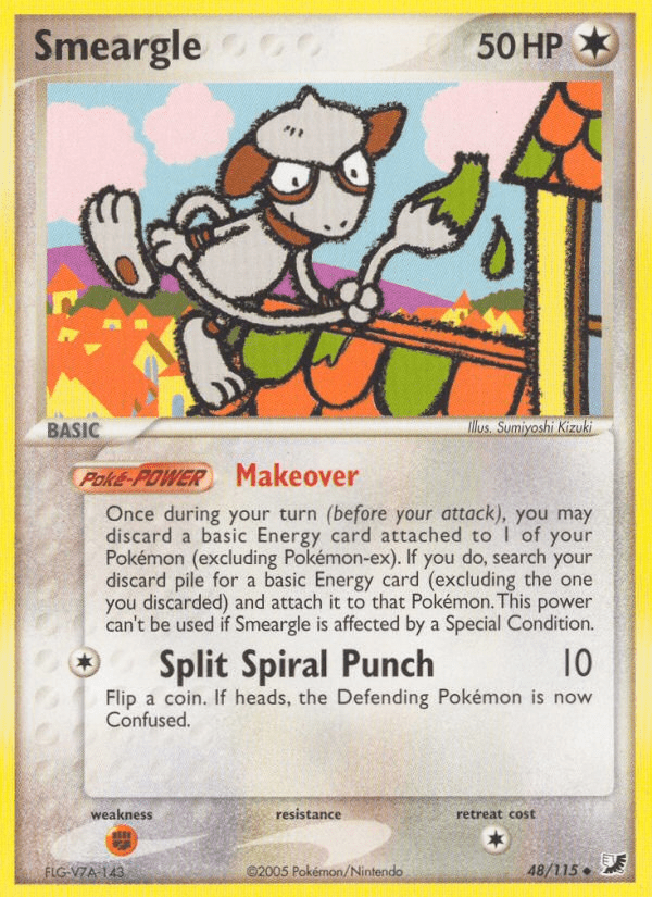 Smeargle (48/115) [EX: Unseen Forces] Pokemon Single Pokémon  | Multizone: Comics And Games