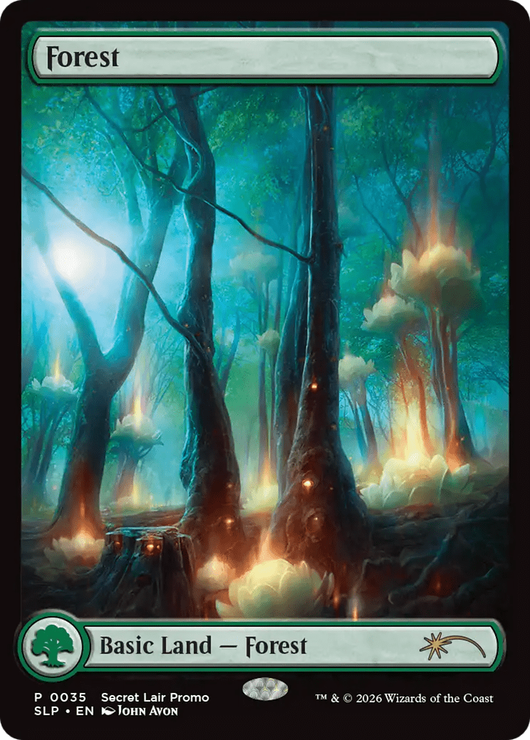 Forest (0035) [Secret Lair Showdown] MTG Single Magic: The Gathering  | Multizone: Comics And Games