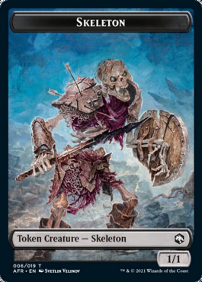 Lost Mine of Phandelver // Skeleton Double-Sided Token [Dungeons & Dragons: Adventures in the Forgotten Realms Tokens] MTG Single Magic: The Gathering  | Multizone: Comics And Games