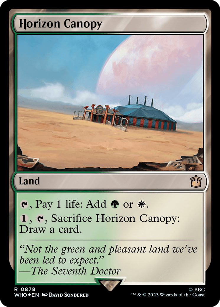 Horizon Canopy (Surge Foil) [Doctor Who] MTG Single Magic: The Gathering  | Multizone: Comics And Games