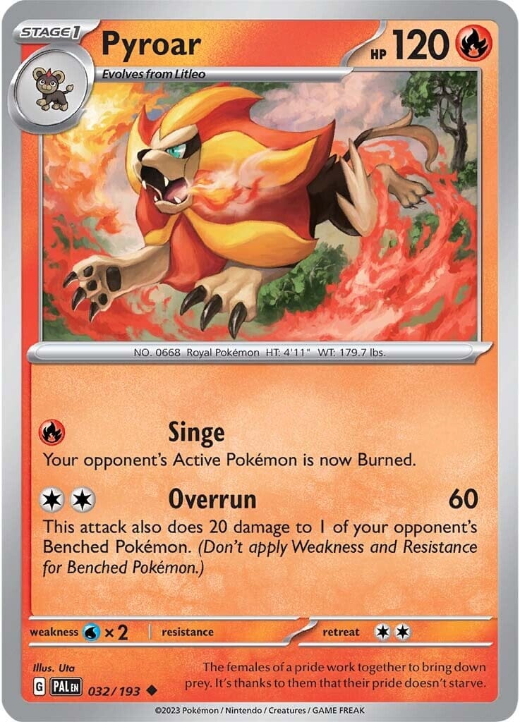 Pyroar (032/193) [Scarlet & Violet: Paldea Evolved] Pokemon Single Pokémon  | Multizone: Comics And Games