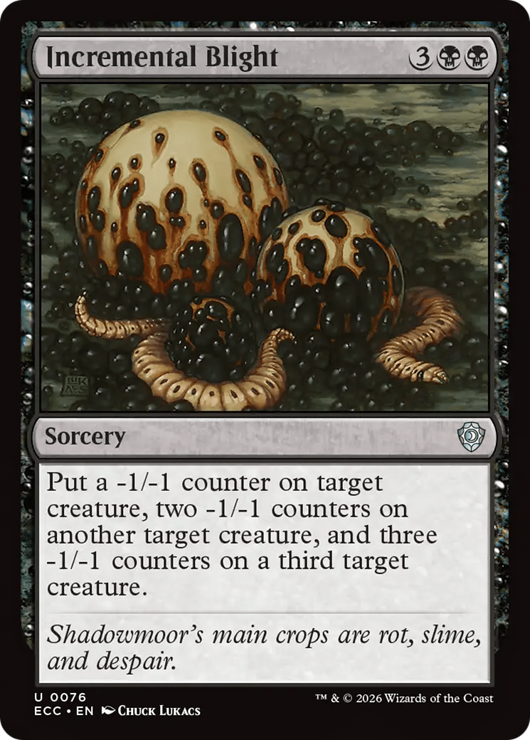 Incremental Blight [Lorwyn Eclipsed Commander] MTG Single Magic: The Gathering  | Multizone: Comics And Games