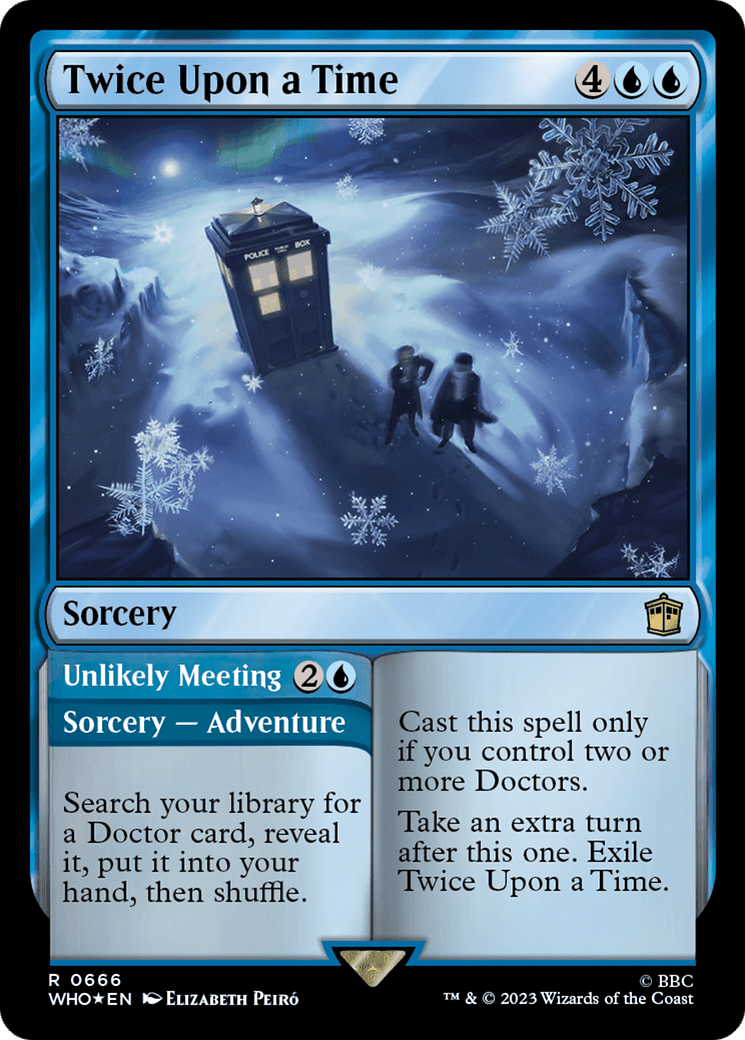 Twice Upon a Time // Unlikely Meeting (Surge Foil) [Doctor Who] MTG Single Magic: The Gathering  | Multizone: Comics And Games