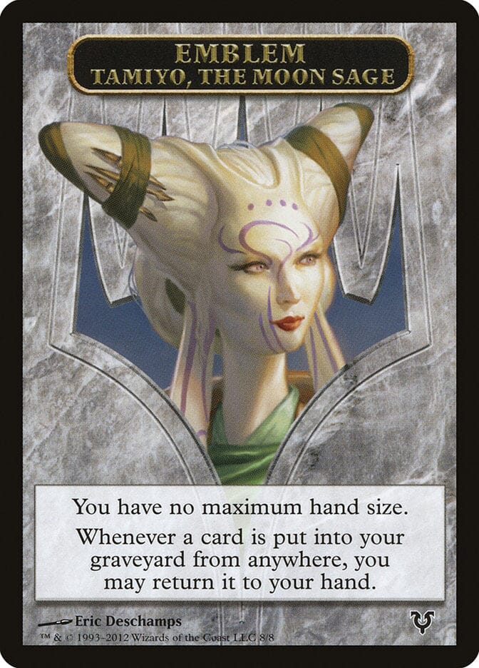 Tamiyo, the Moon Sage Emblem [Avacyn Restored Tokens] MTG Single Magic: The Gathering  | Multizone: Comics And Games