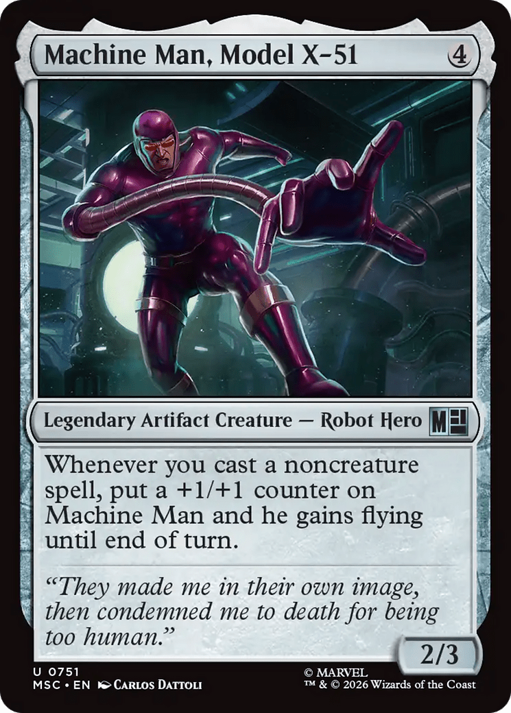 Machine Man, Model X-51 [Marvel Super Heroes Commander] MTG Single Magic: The Gathering  | Multizone: Comics And Games