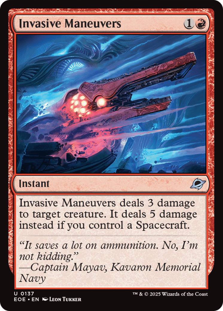 Invasive Maneuvers [Edge of Eternities] MTG Single Magic: The Gathering  | Multizone: Comics And Games