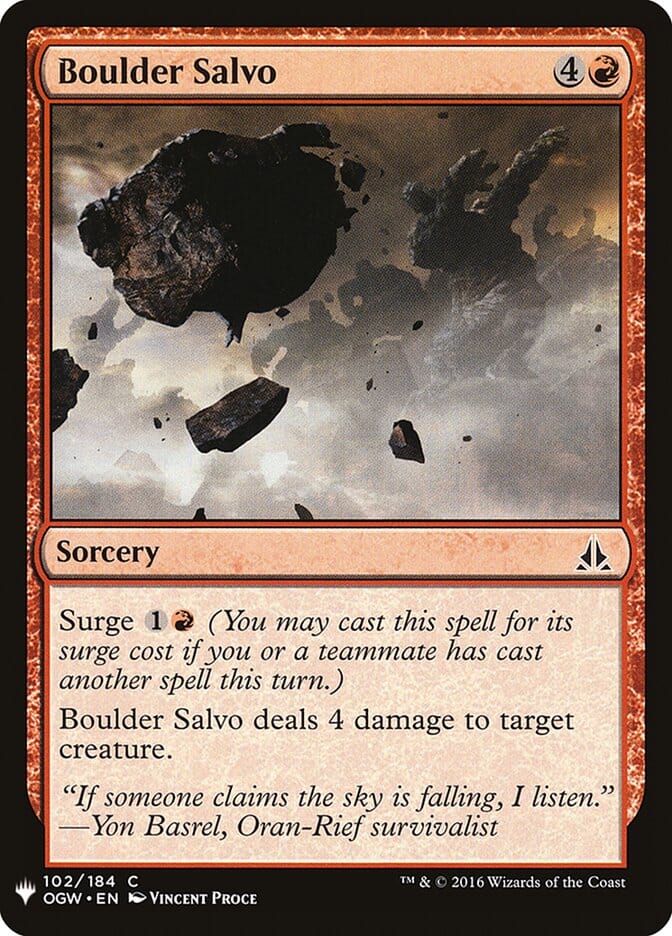 Boulder Salvo [Mystery Booster] MTG Single Magic: The Gathering  | Multizone: Comics And Games