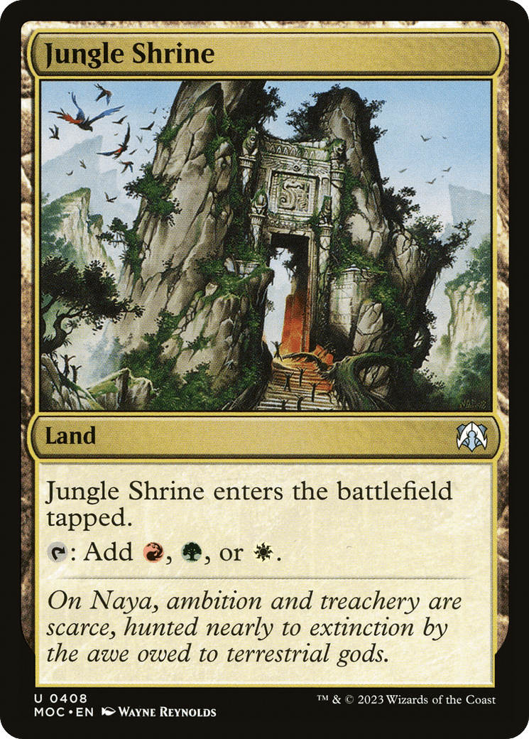 Jungle Shrine [March of the Machine Commander] MTG Single Magic: The Gathering  | Multizone: Comics And Games