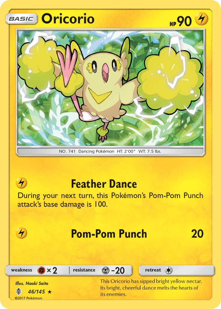 Oricorio (46/145) [Sun & Moon: Guardians Rising] Pokemon Single Pokémon  | Multizone: Comics And Games