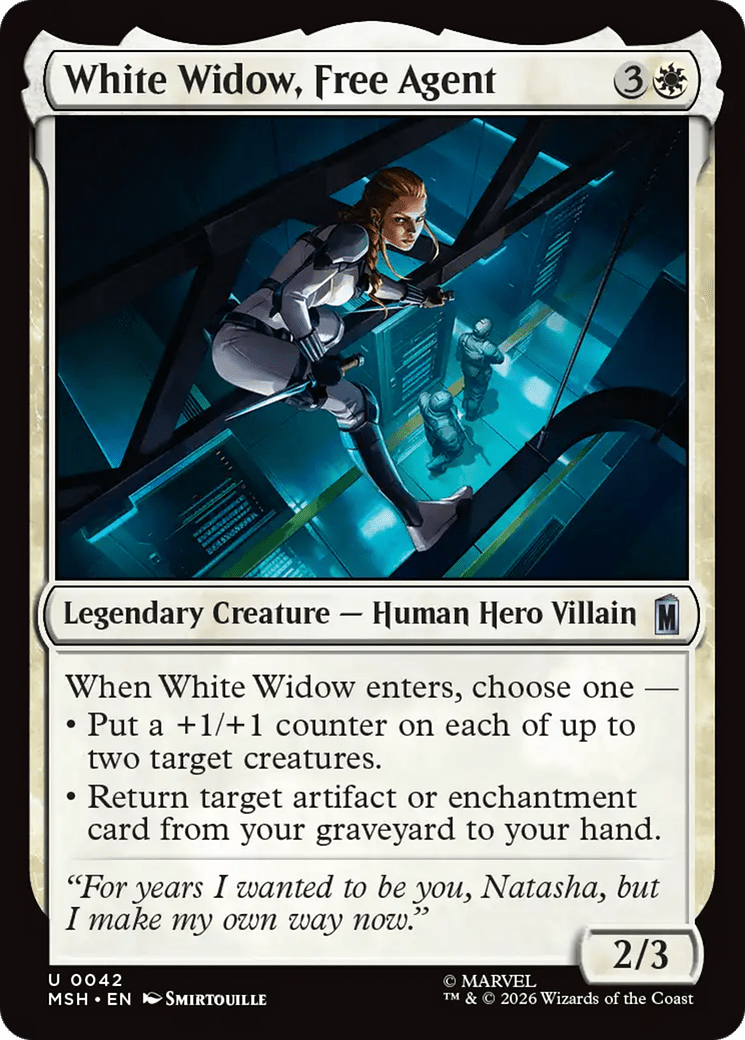 White Widow, Free Agent [Marvel Super Heroes] MTG Single Magic: The Gathering  | Multizone: Comics And Games