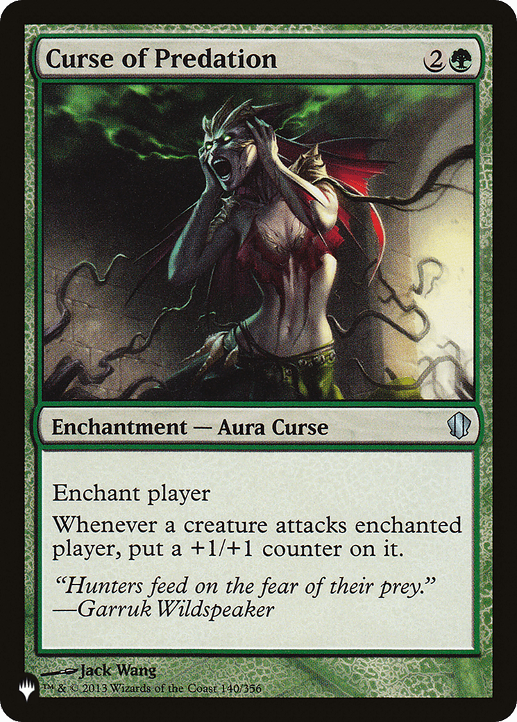 Curse of Predation [The List] MTG Single Magic: The Gathering  | Multizone: Comics And Games