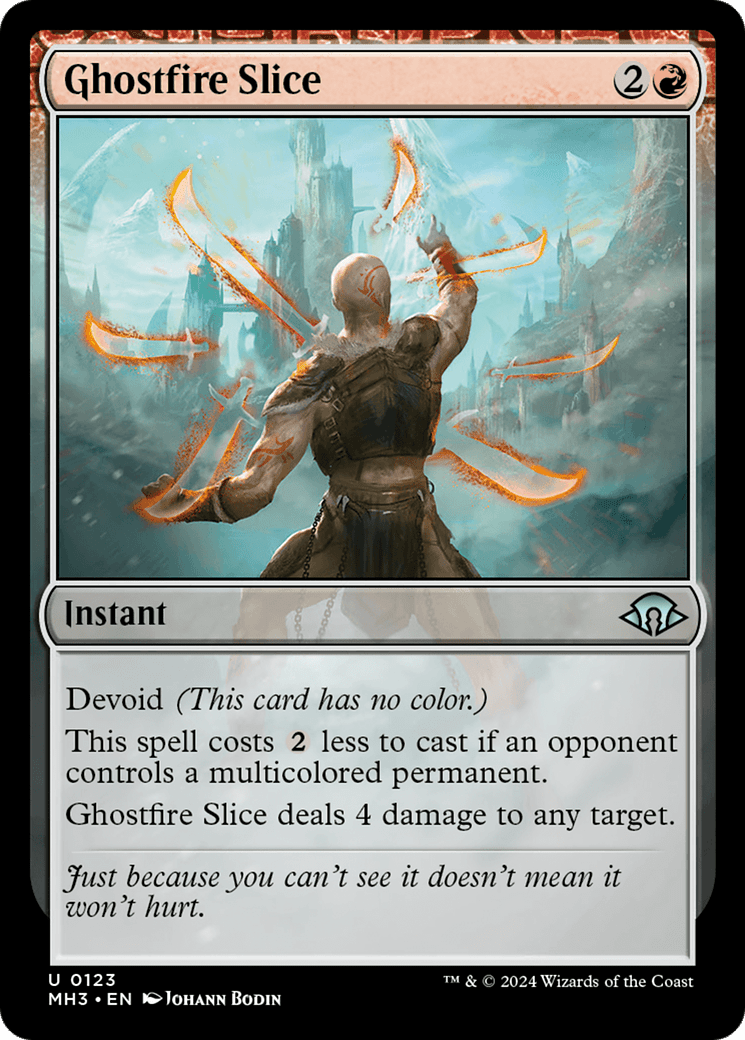 Ghostfire Slice [Modern Horizons 3] MTG Single Magic: The Gathering  | Multizone: Comics And Games