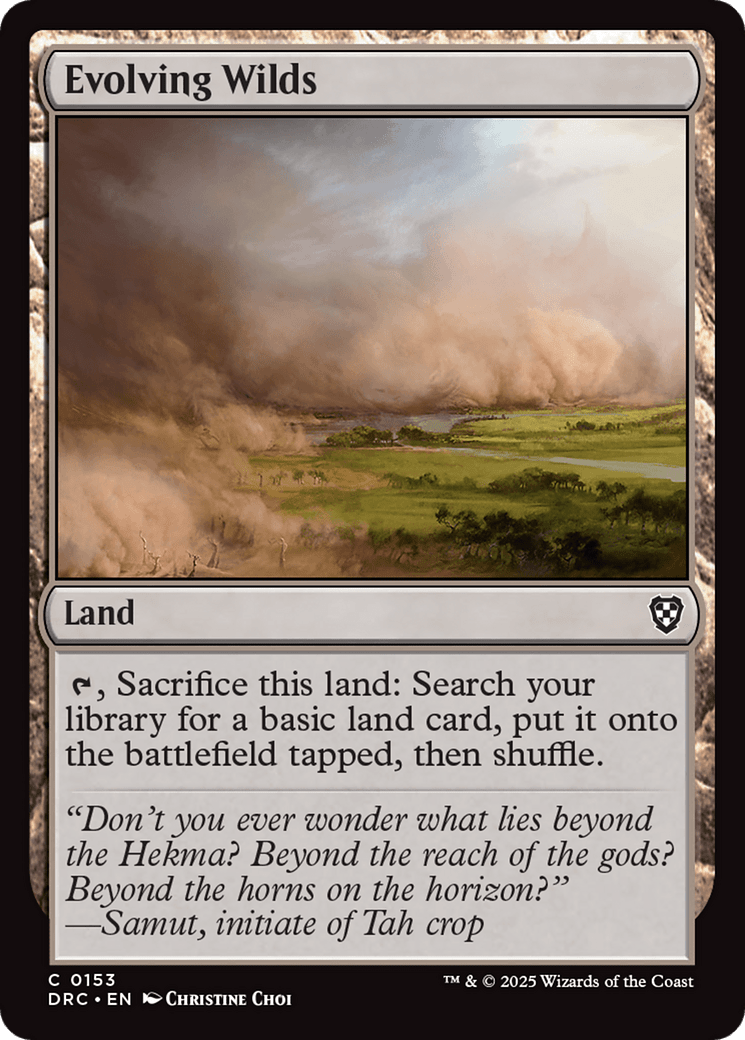 Evolving Wilds [Aetherdrift Commander] MTG Single Magic: The Gathering  | Multizone: Comics And Games