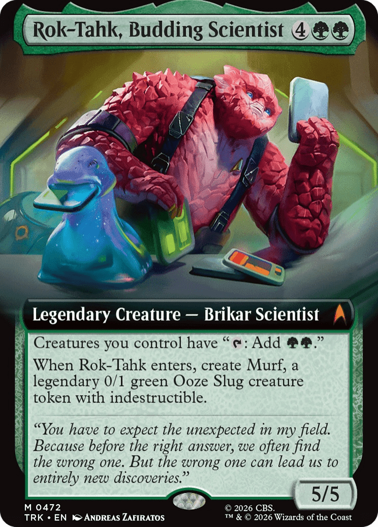 Rok-Tahk, Budding Scientist (Extended Art) [Star Trek] MTG Single Magic: The Gathering  | Multizone: Comics And Games