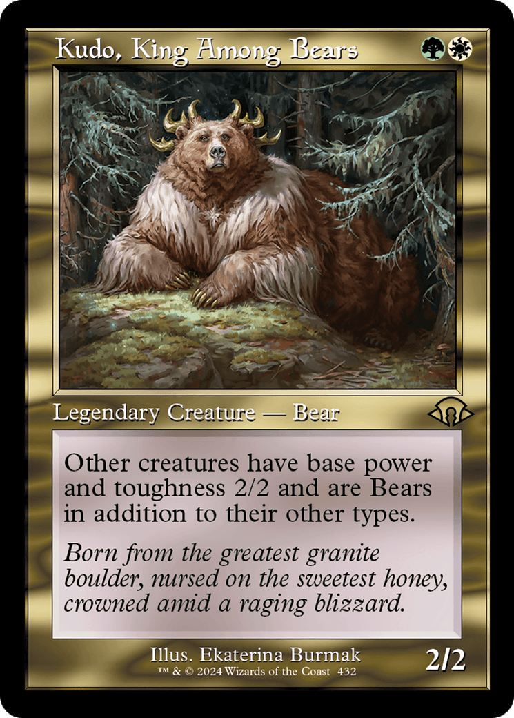 Kudo, King Among Bears (Retro) [Modern Horizons 3] MTG Single Magic: The Gathering  | Multizone: Comics And Games