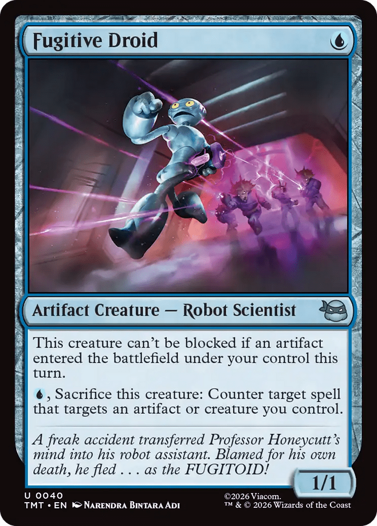 Fugitive Droid [Teenage Mutant Ninja Turtles] MTG Single Magic: The Gathering  | Multizone: Comics And Games