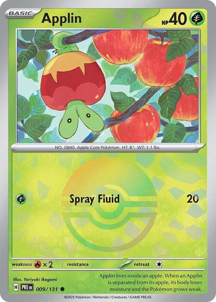Applin (009/131) (Poke Ball Pattern) [Scarlet & Violet: Prismatic Evolutions] Pokemon Single Pokémon  | Multizone: Comics And Games