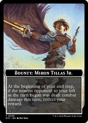 Bounty: Miron Tillas Jr. // Bounty Rules Double-Sided Token [Outlaws of Thunder Junction Commander Tokens] MTG Single Magic: The Gathering  | Multizone: Comics And Games