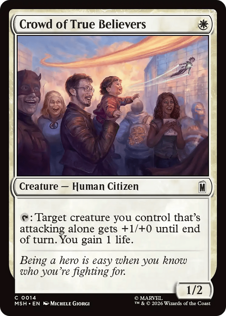 Crowd of True Believers [Marvel Super Heroes] MTG Single Magic: The Gathering  | Multizone: Comics And Games